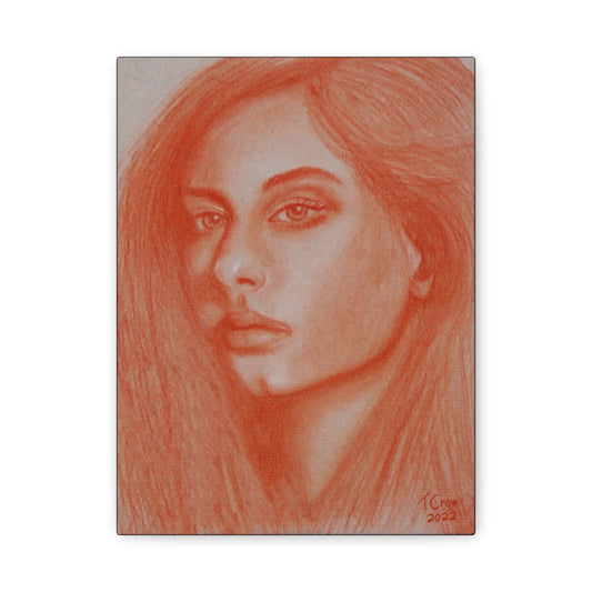 Artistic Portrait Canvas Wall Art - Stretched Matte 1.25"