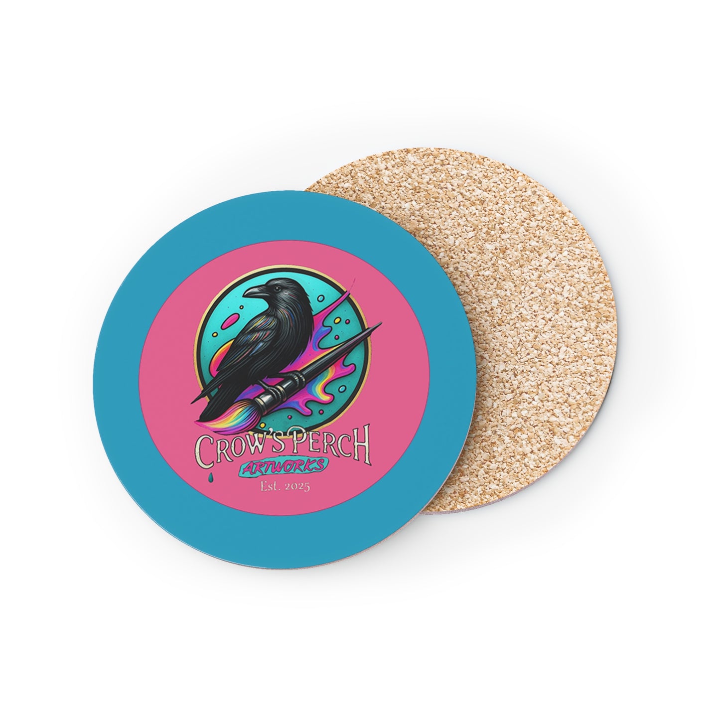 Crow's Perch Artworks Coasters, Home Bar Decor, Unique Gift, Rustic Table Accessories, Party Coasters