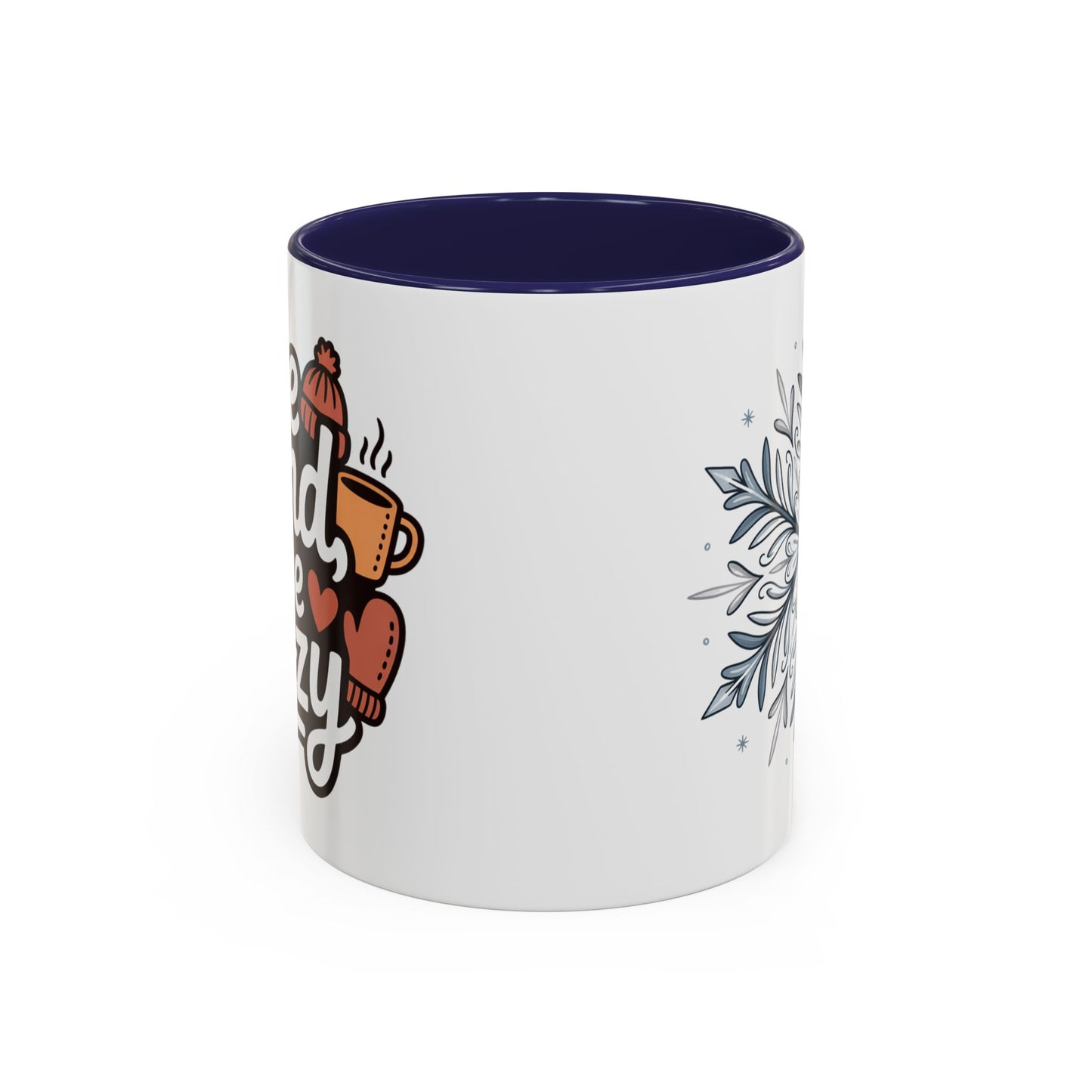 Cozy Winter Accent Coffee Mug - Perfect Gift for Hot Beverage Lovers, Seasonal Decor, Snowflake Design, Winter Mug, Holiday Cheer
