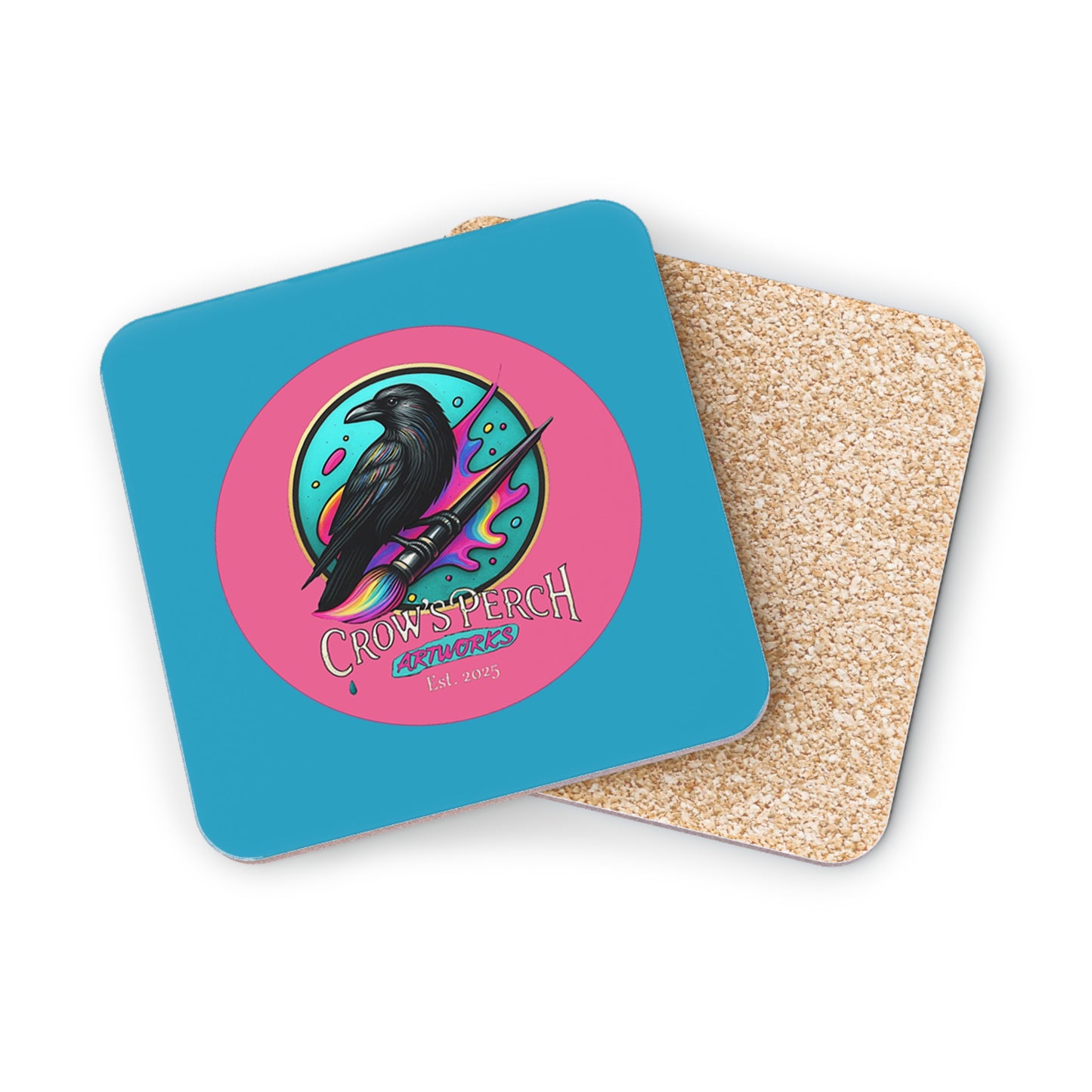 Crow's Perch Artworks Coasters, Home Bar Decor, Unique Gift, Rustic Table Accessories, Party Coasters
