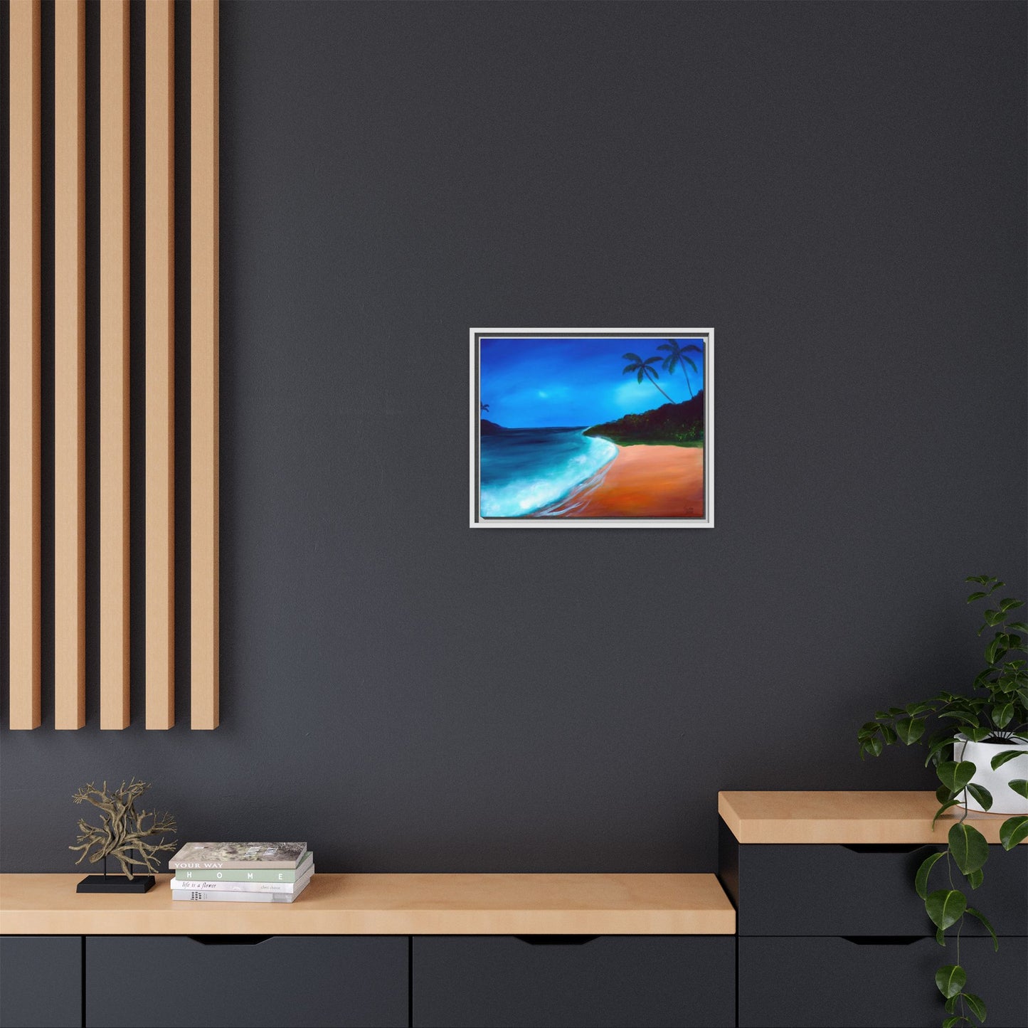 Sunlit Tide - Framed Canvas Print