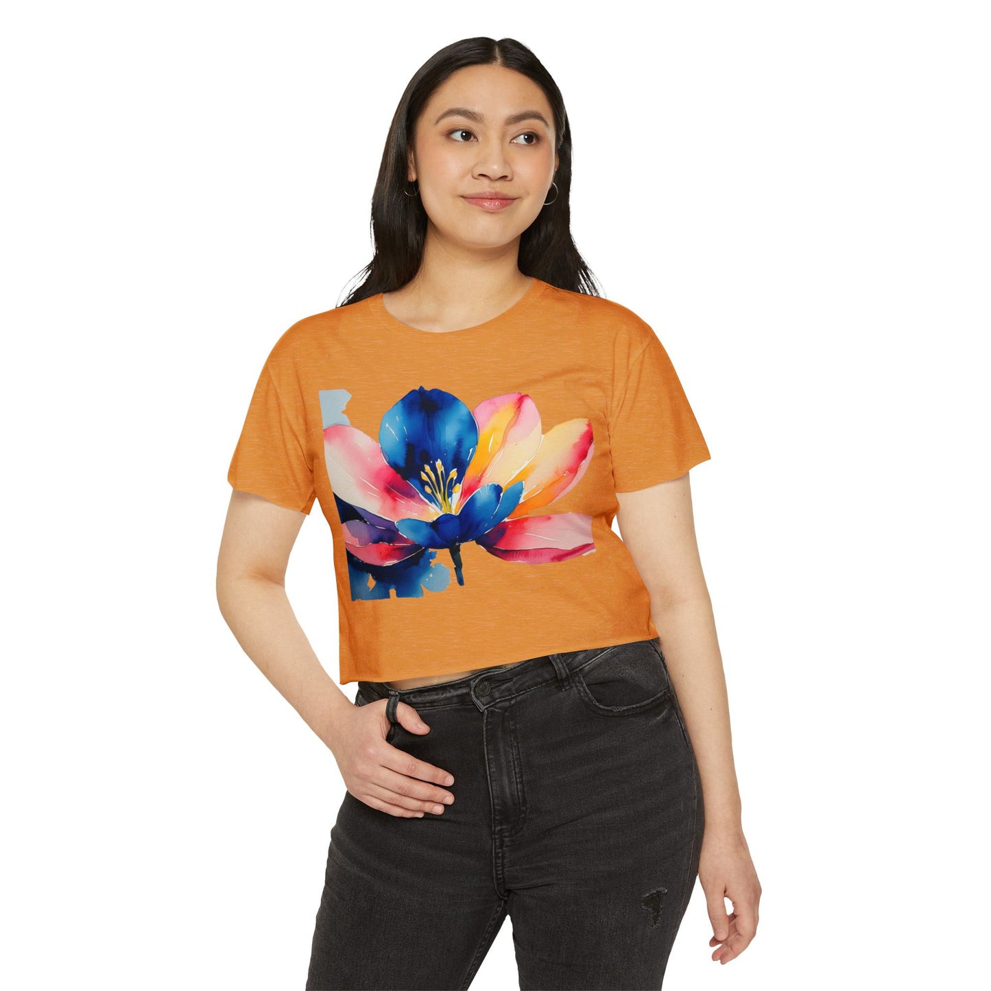 Women's Floral Festival Crop Top