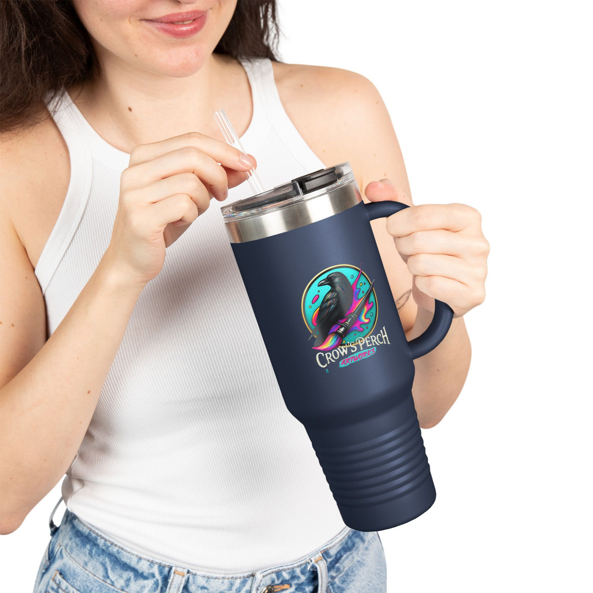 Crow's Perch Artworks Insulated Travel Mug, 40oz
