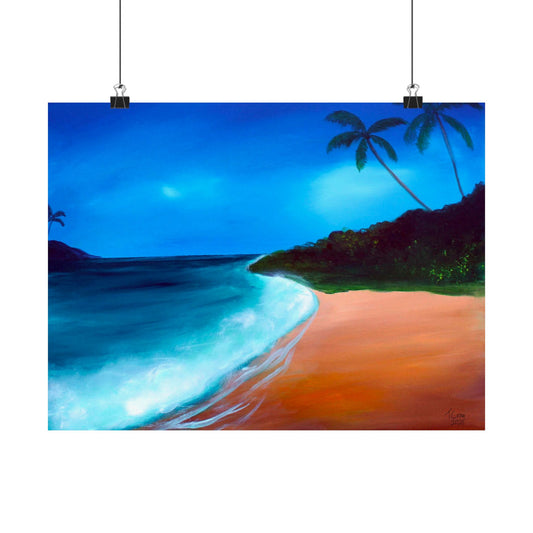 Sunlit Tide - Matte Poster Print