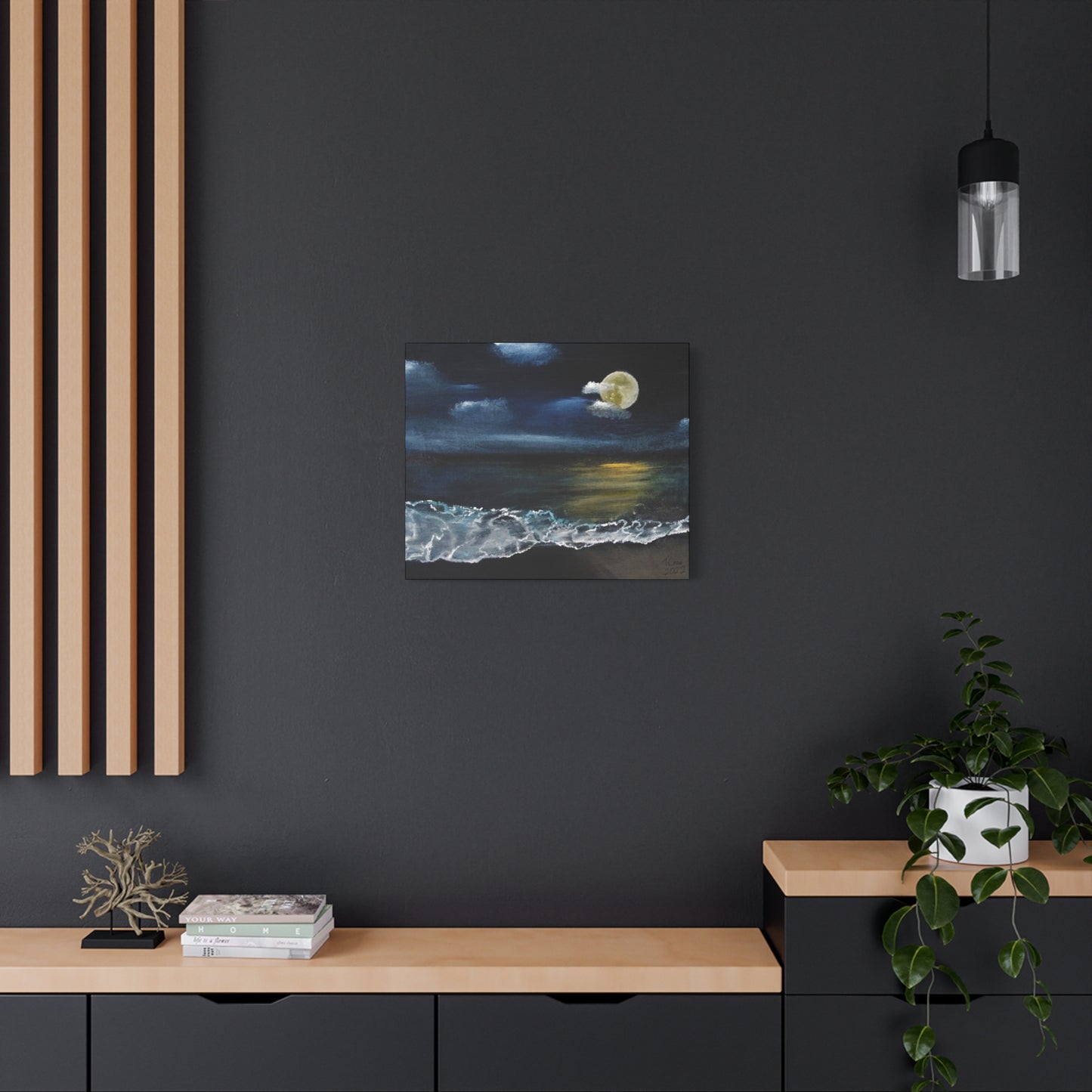 Moonlight Ocean - Canvas Print