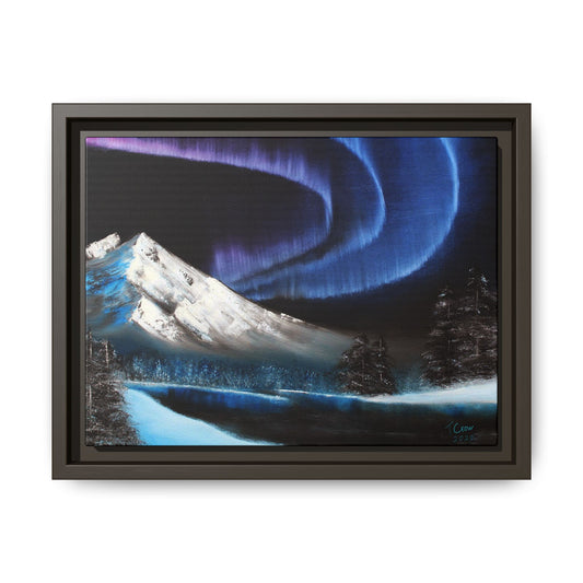 Beneath the Violet Sky - Framed Canvas Print