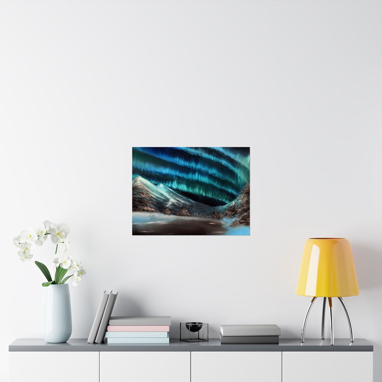 Frozen Sky's Glow - Matte Poster Print