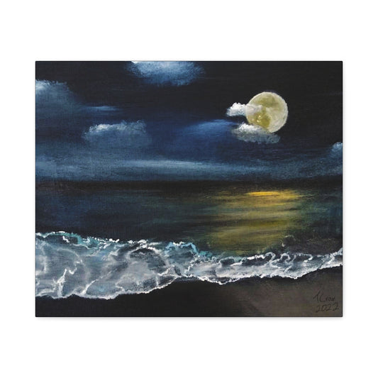 Moonlight Ocean - Canvas Print