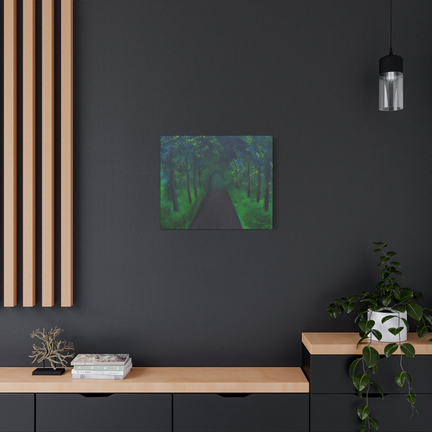 Mystical Forest Canvas Art - Stretched Matte Artwork for Home Decor