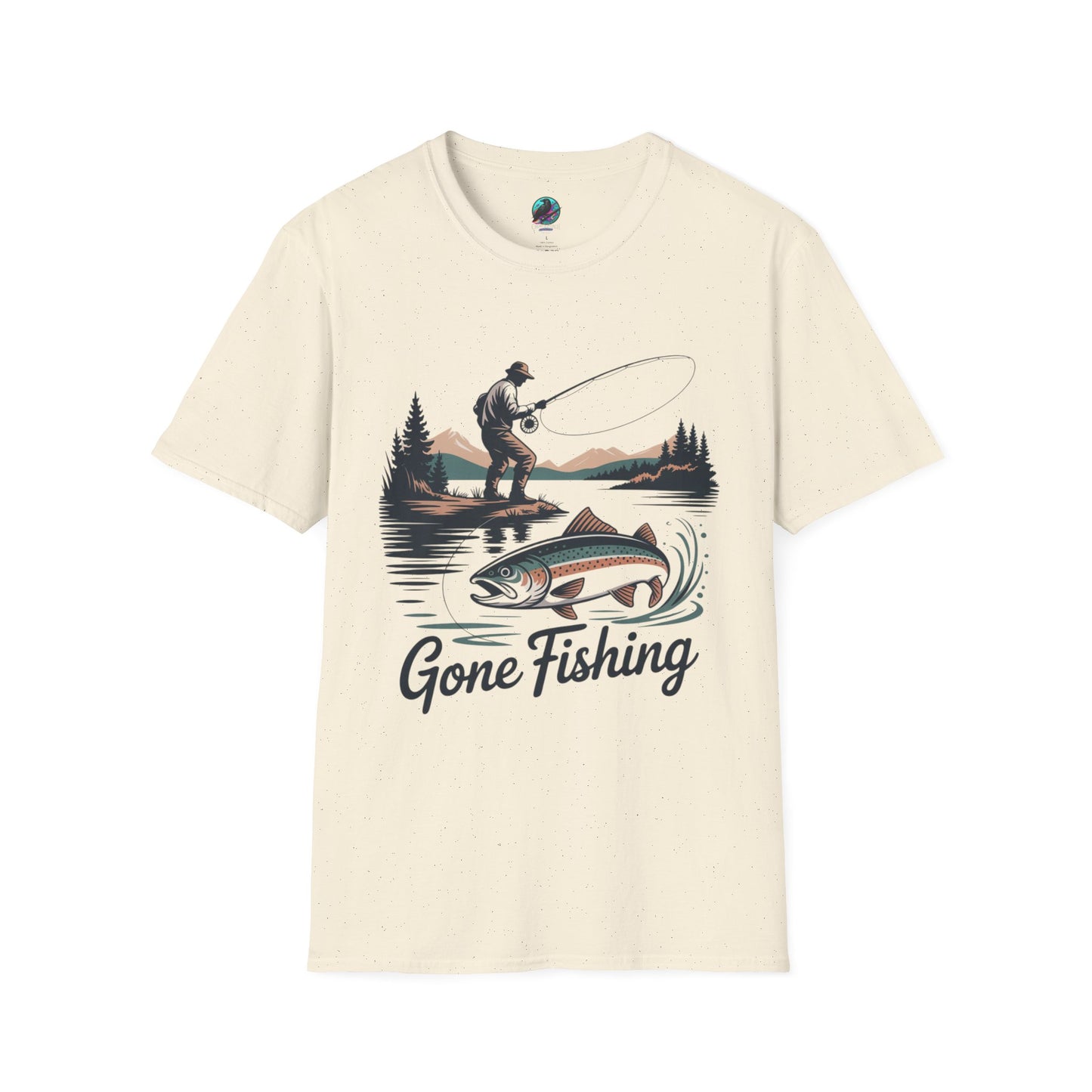 Gone Fishing Softstyle T-Shirt | Perfect for Anglers, Gifts for Fishermen, Outdoor Enthusiasts, Birthday, Father's Day!