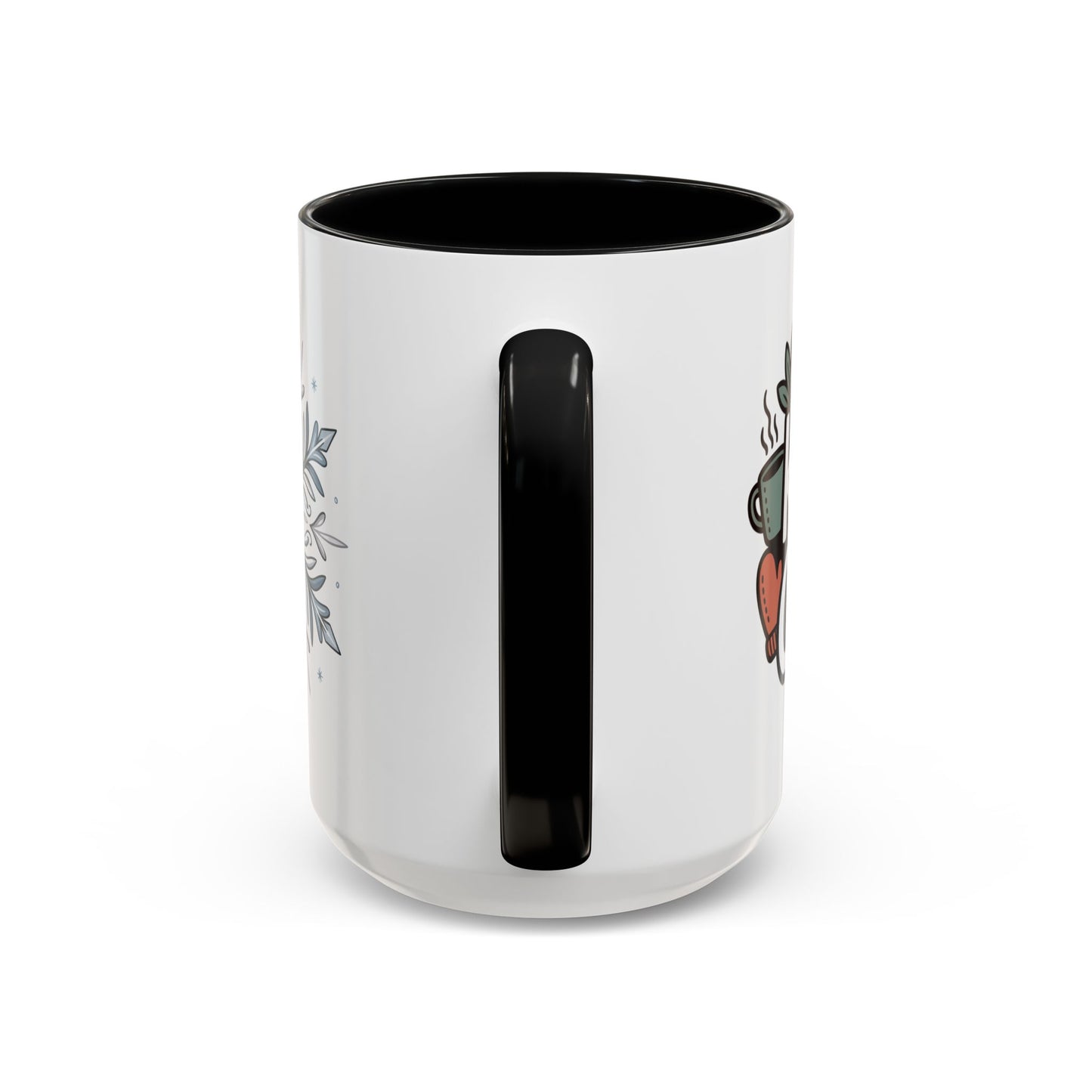 Cozy Winter Accent Coffee Mug - Perfect Gift for Hot Beverage Lovers, Seasonal Decor, Snowflake Design, Winter Mug, Holiday Cheer