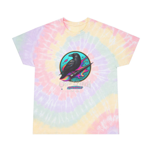 Crow's Perch Artworks Spiral Tie-Dye Tee | Boho Graphic Shirt, Summer Fashion, Custom Tie-Dye, Festival Wear, Casual Outfit
