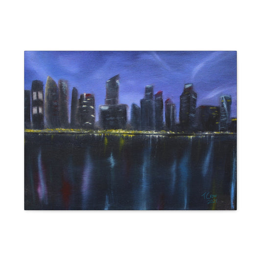 Cityscape Canvas Wall Art - Urban Skyline Decor