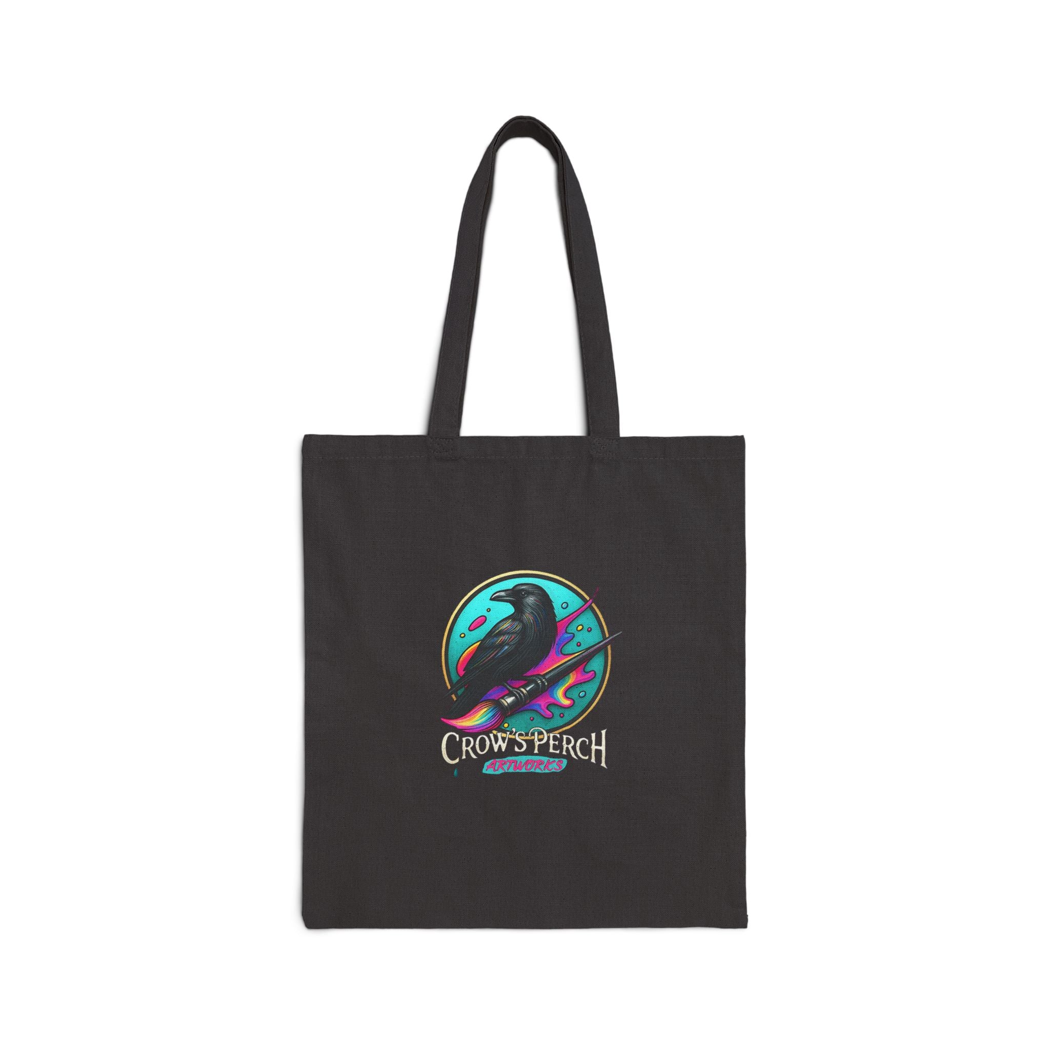 Crow's Perch Artworks Canvas Tote Bag, Eco-Friendly Shopping Bag