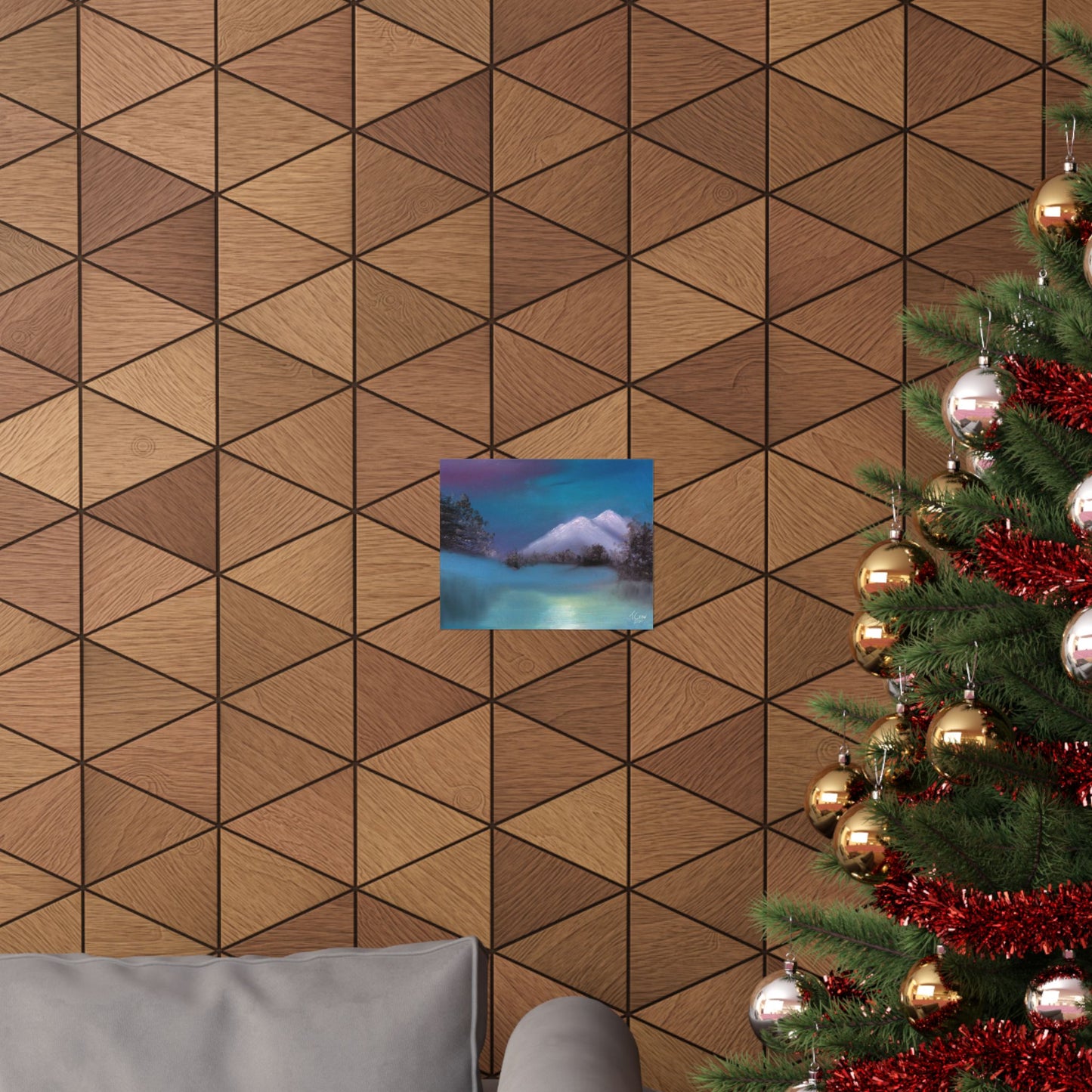 Winter's Light - Matte Poster Print Printify