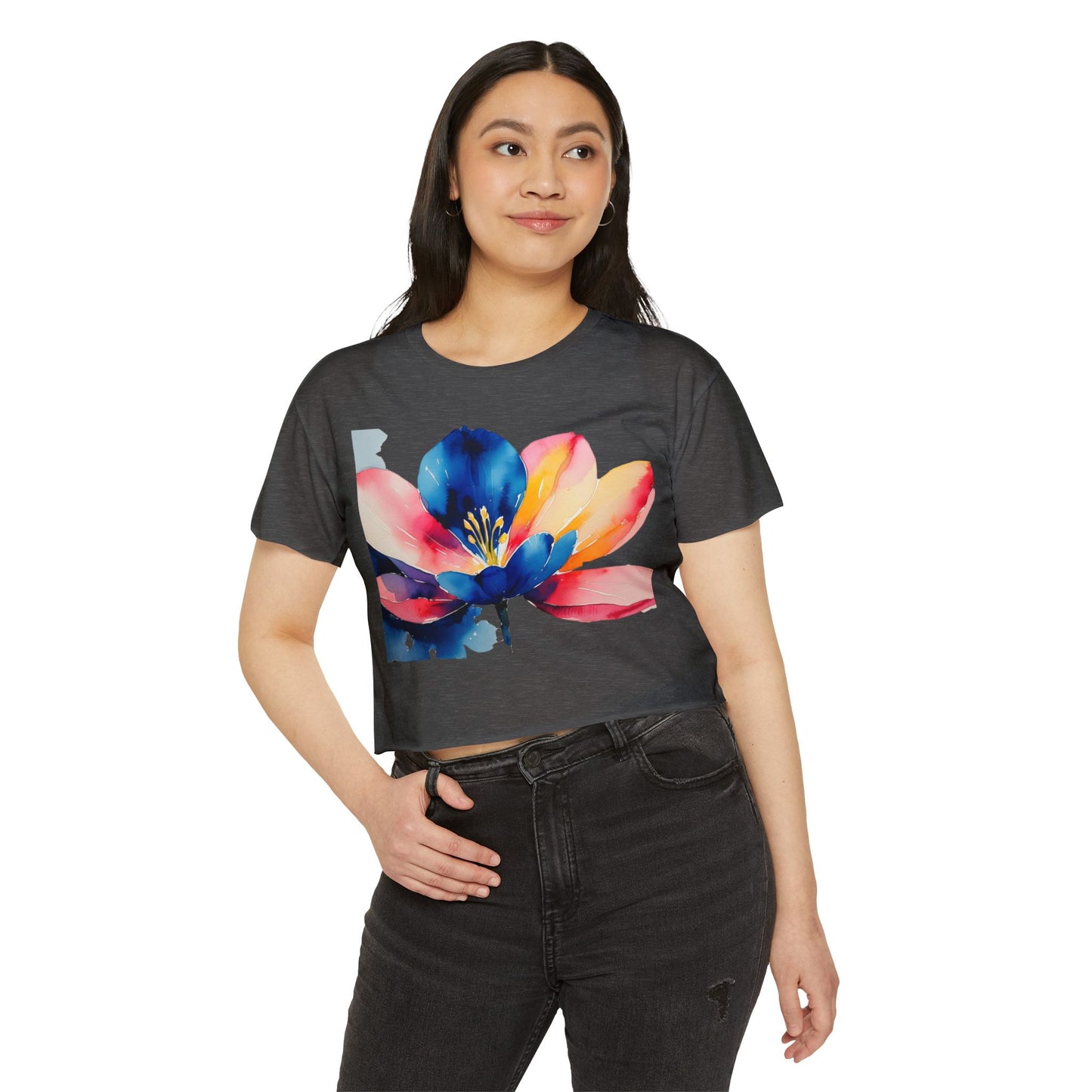 Women's Floral Festival Crop Top