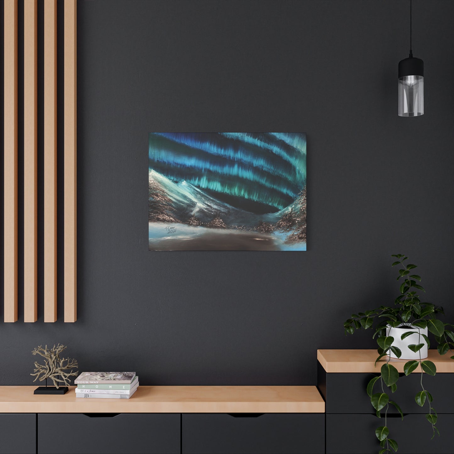 Aurora Borealis Canvas Art - Stretched Wall Decor