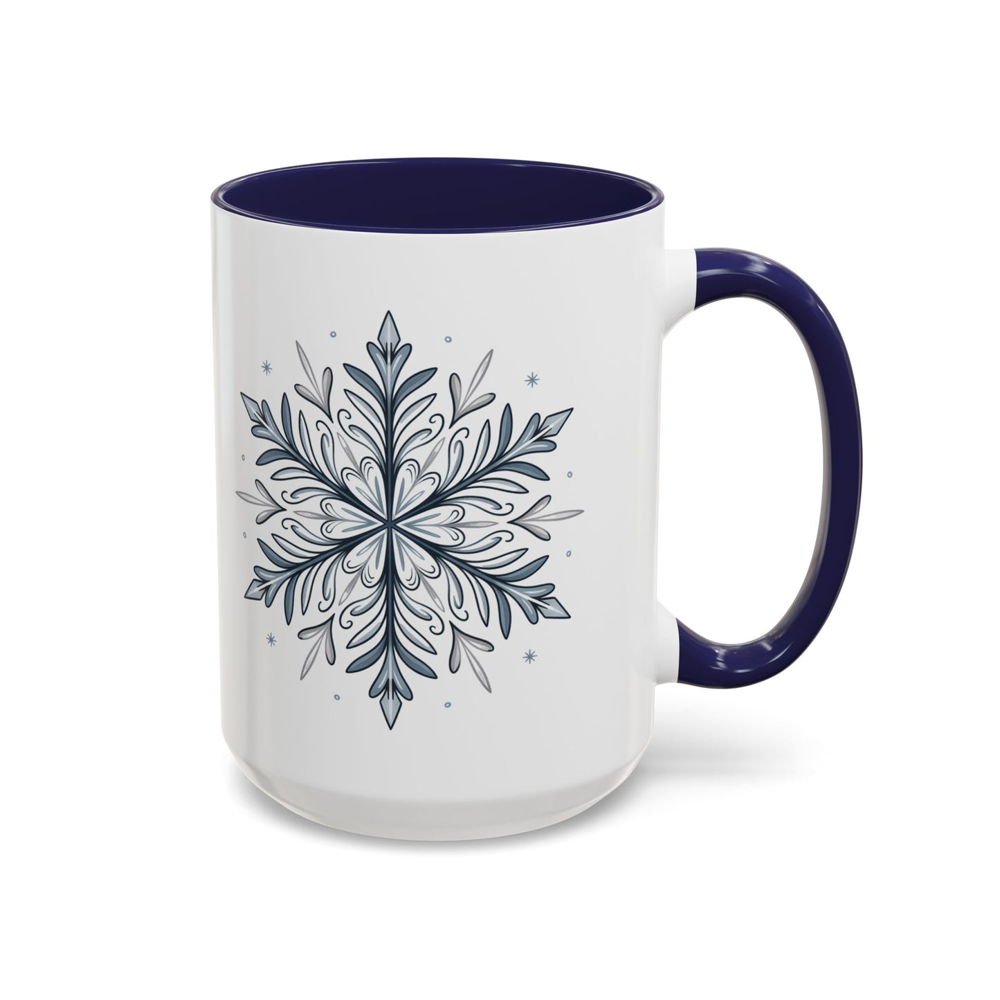 Cozy Winter Accent Coffee Mug - Perfect Gift for Hot Beverage Lovers, Seasonal Decor, Snowflake Design, Winter Mug, Holiday Cheer