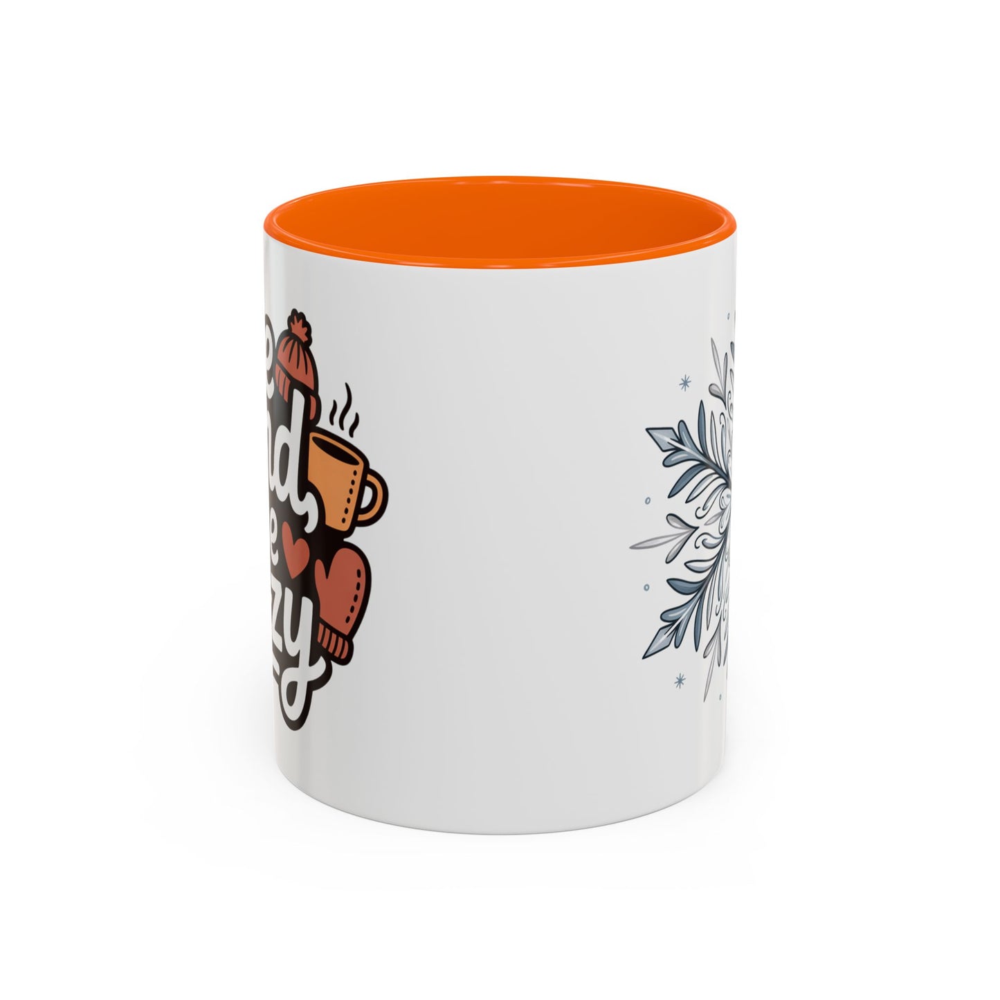 Cozy Winter Accent Coffee Mug - Perfect Gift for Hot Beverage Lovers, Seasonal Decor, Snowflake Design, Winter Mug, Holiday Cheer