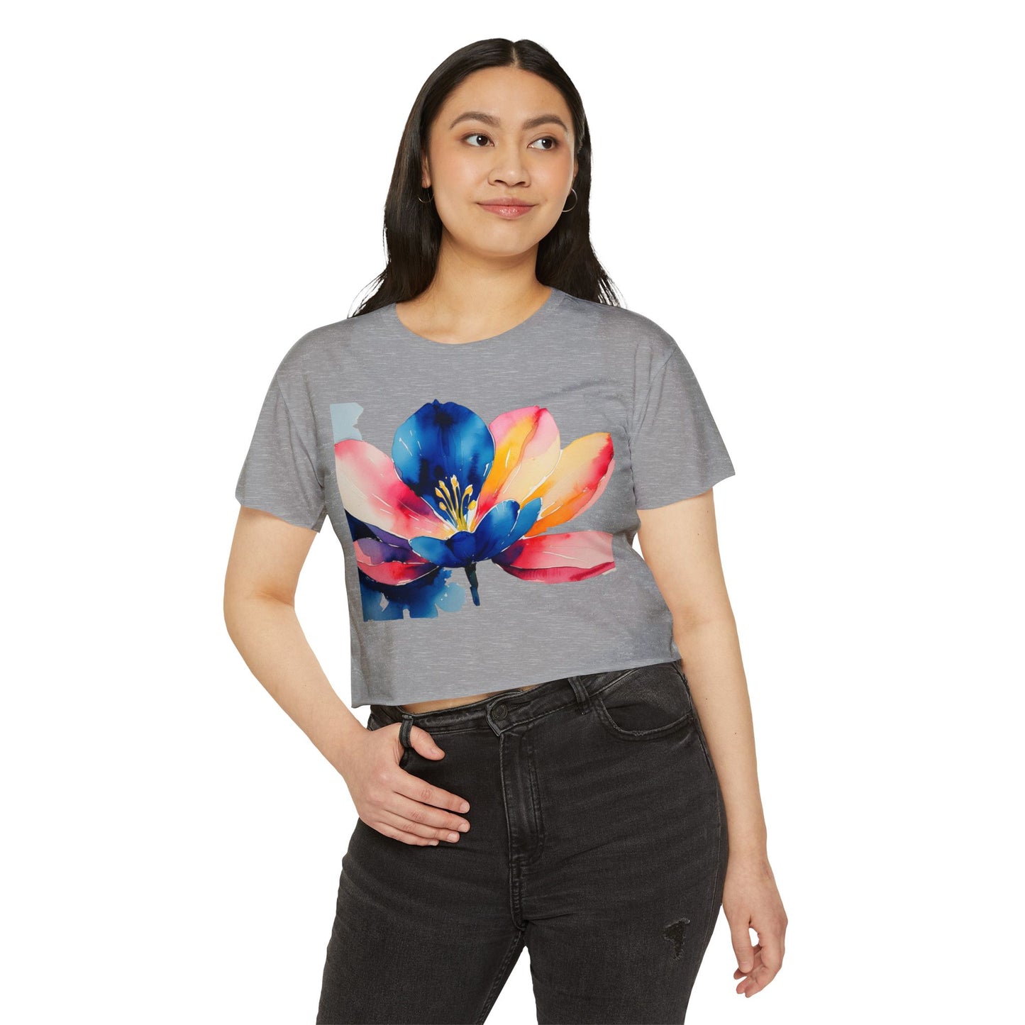 Women's Floral Festival Crop Top