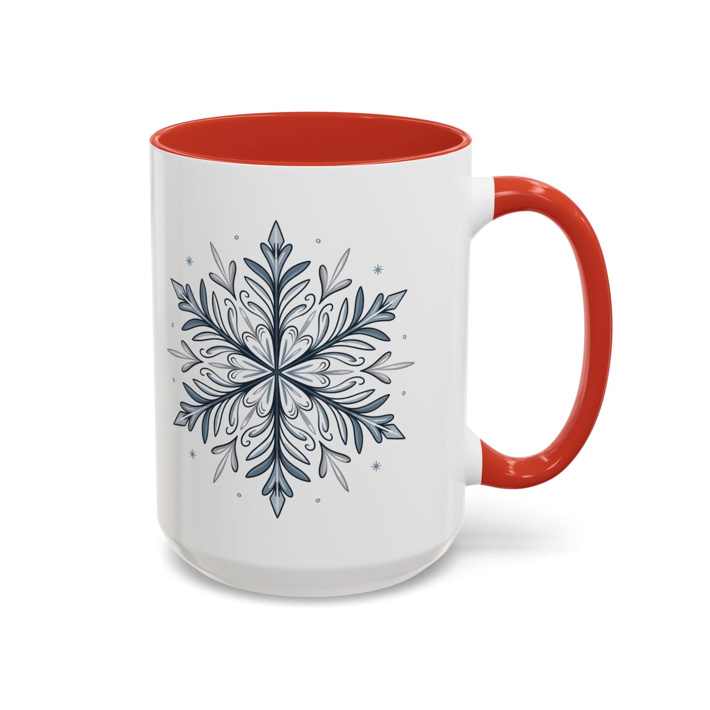 Cozy Winter Accent Coffee Mug - Perfect Gift for Hot Beverage Lovers, Seasonal Decor, Snowflake Design, Winter Mug, Holiday Cheer