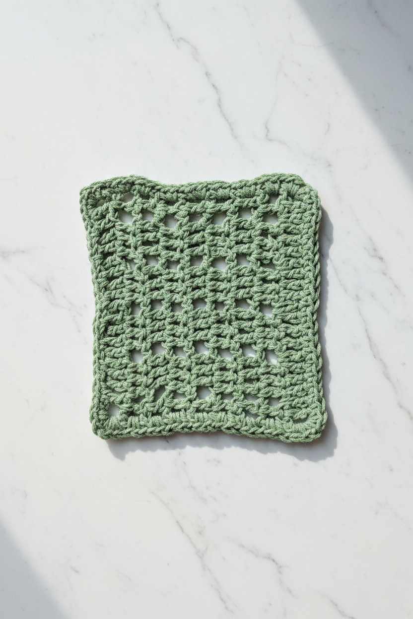Light Green Dish Cloth Crow's Perch Artworks