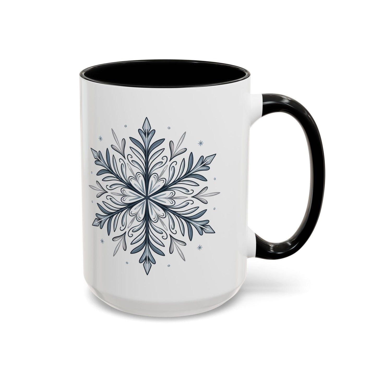 Cozy Winter Accent Coffee Mug - Perfect Gift for Hot Beverage Lovers, Seasonal Decor, Snowflake Design, Winter Mug, Holiday Cheer
