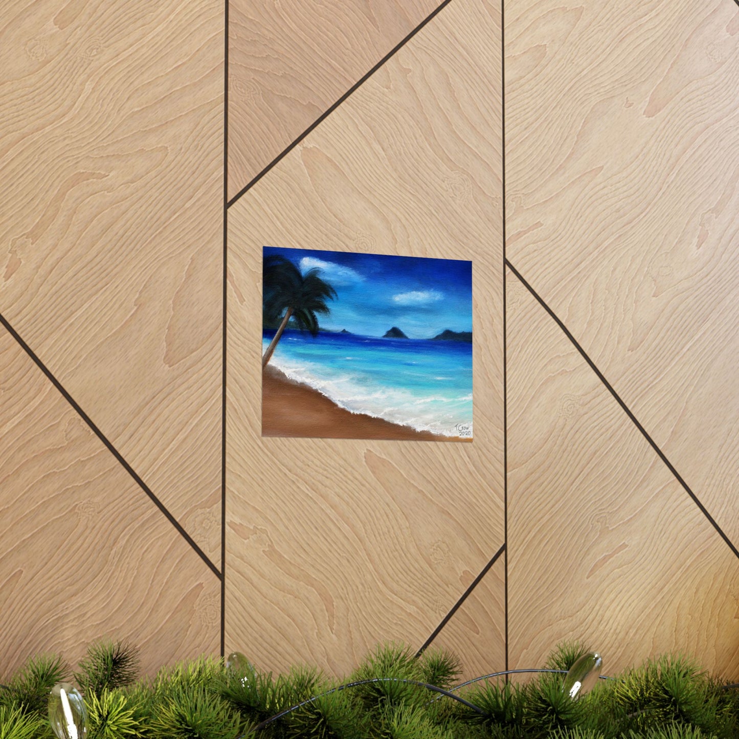 Tropical Beach - Matte Poster Print