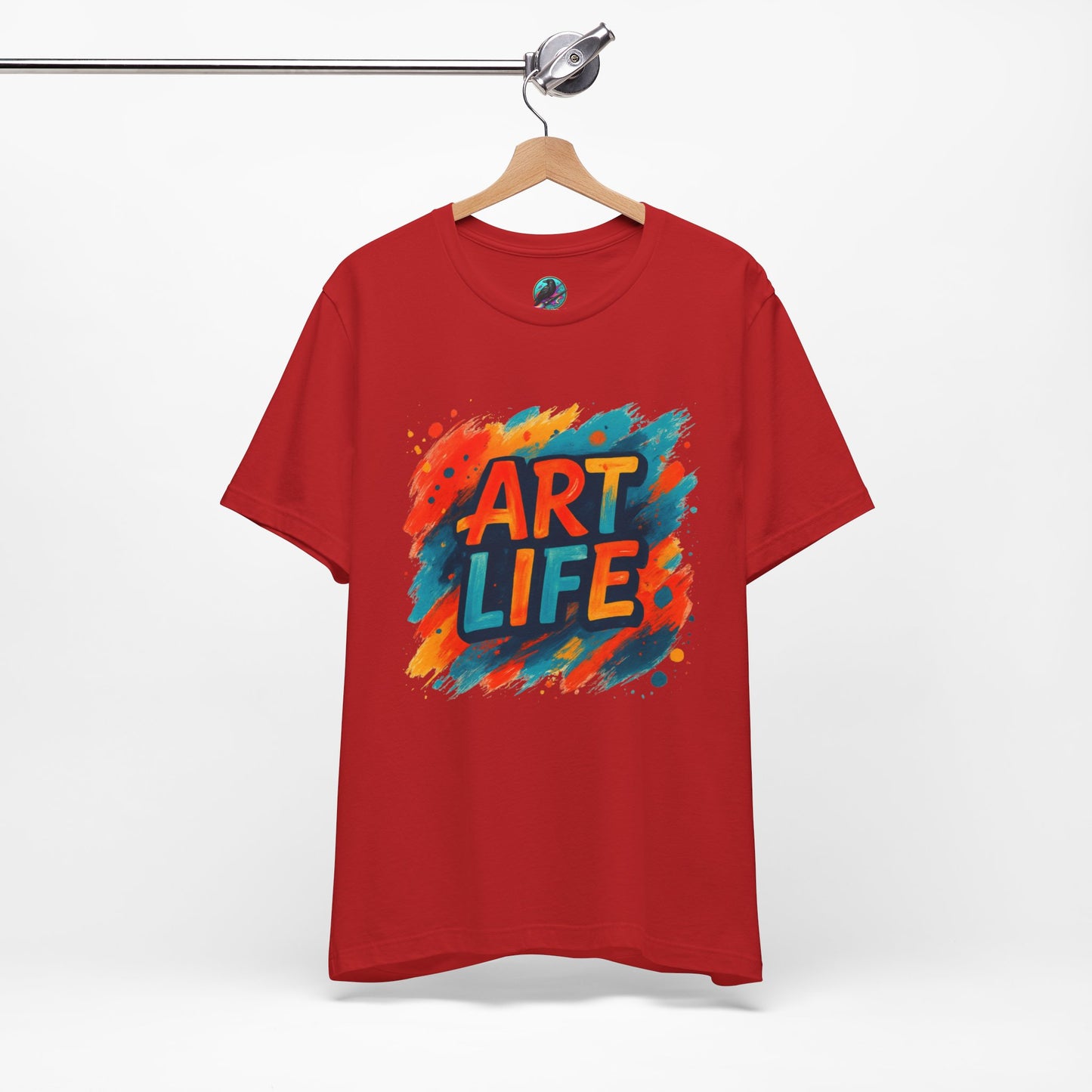 Art Life Graphic Tee - Colorful Painter Brushstroke T‑Shirt Printify