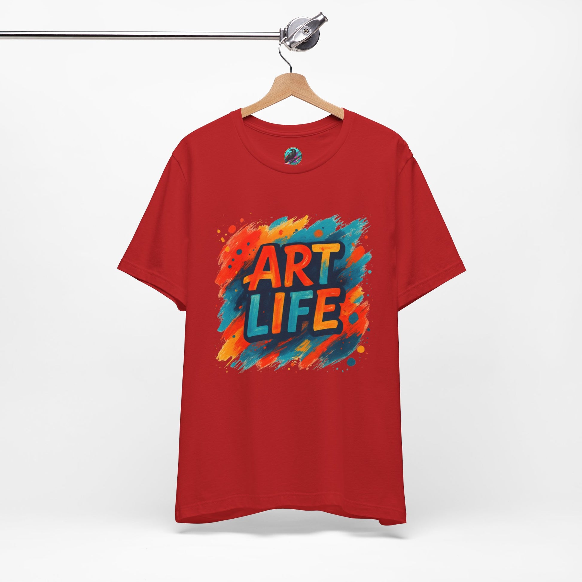 Art Life Graphic Tee - Colorful Painter Brushstroke T‑Shirt Printify