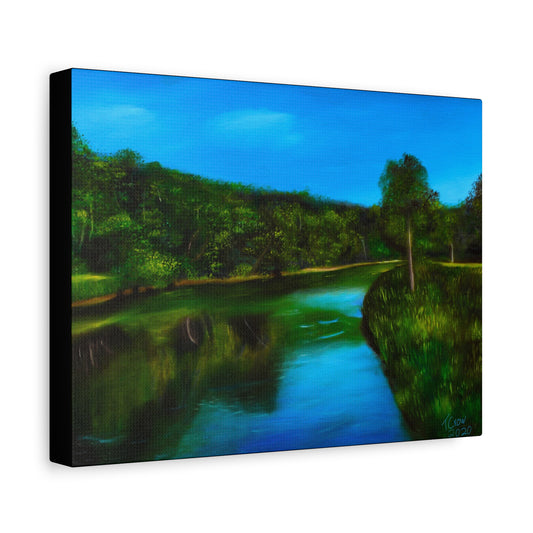 Riverside Reflections - Canvas Print