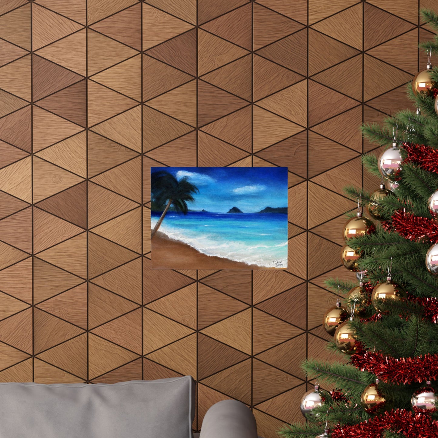 Tropical Beach - Matte Poster Print