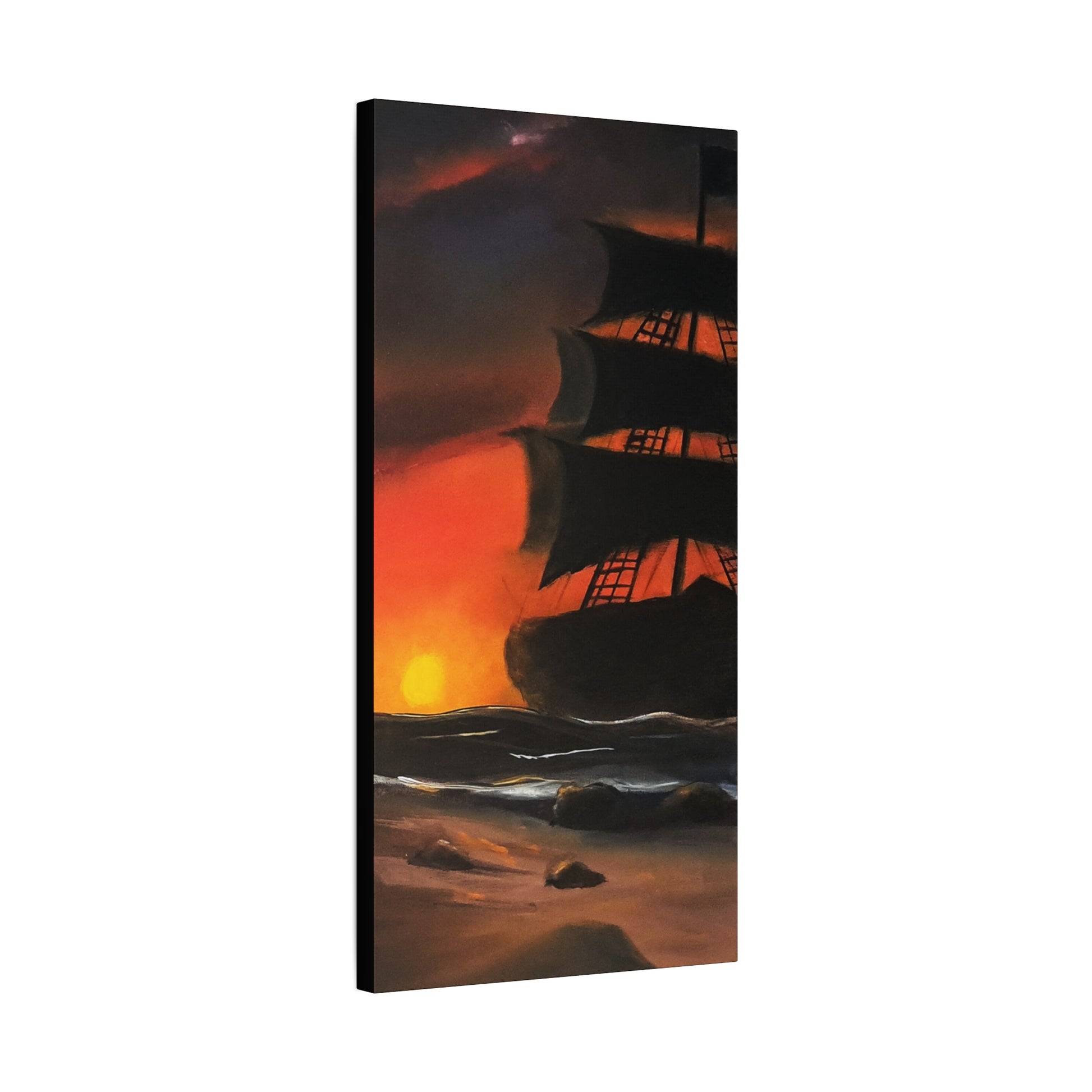 Pirate Ship Panel 2 - Canvas Print Printify