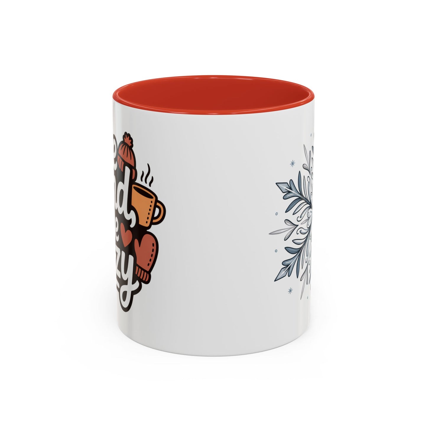 Cozy Winter Accent Coffee Mug - Perfect Gift for Hot Beverage Lovers, Seasonal Decor, Snowflake Design, Winter Mug, Holiday Cheer