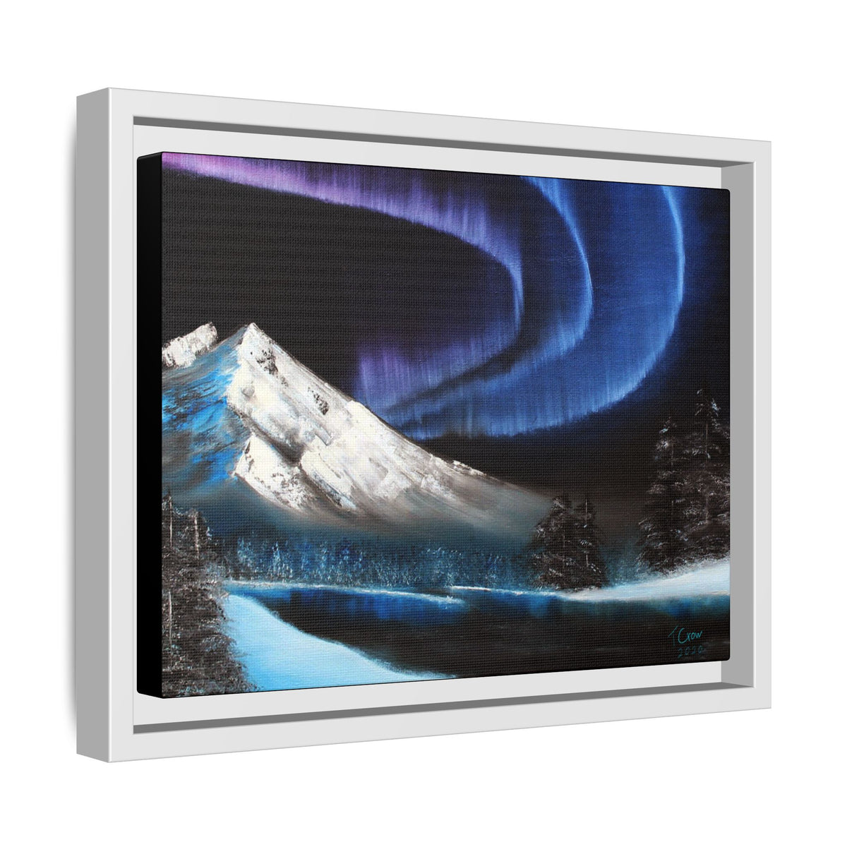 Beneath the Violet Sky - Framed Canvas Print