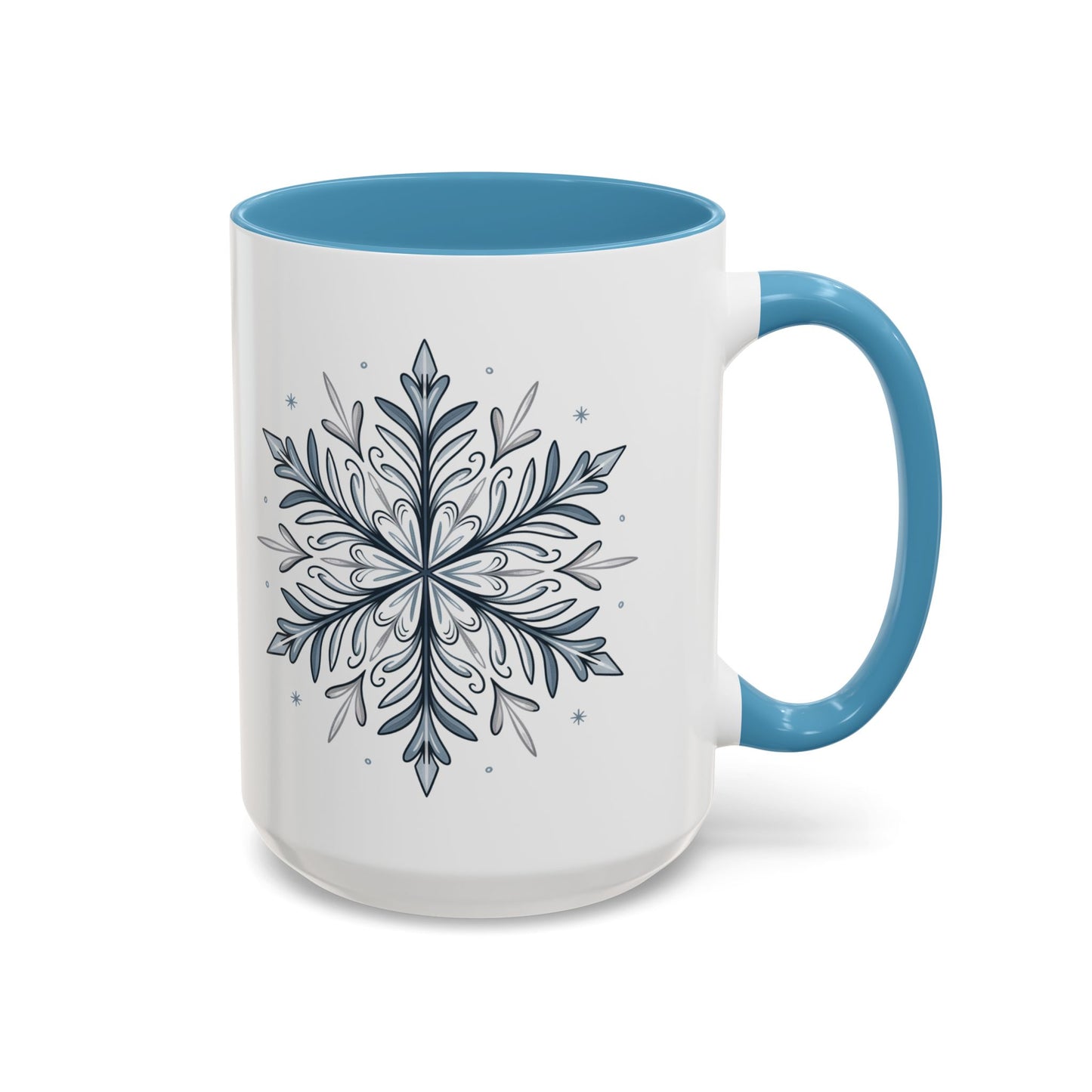 Cozy Winter Accent Coffee Mug - Perfect Gift for Hot Beverage Lovers, Seasonal Decor, Snowflake Design, Winter Mug, Holiday Cheer