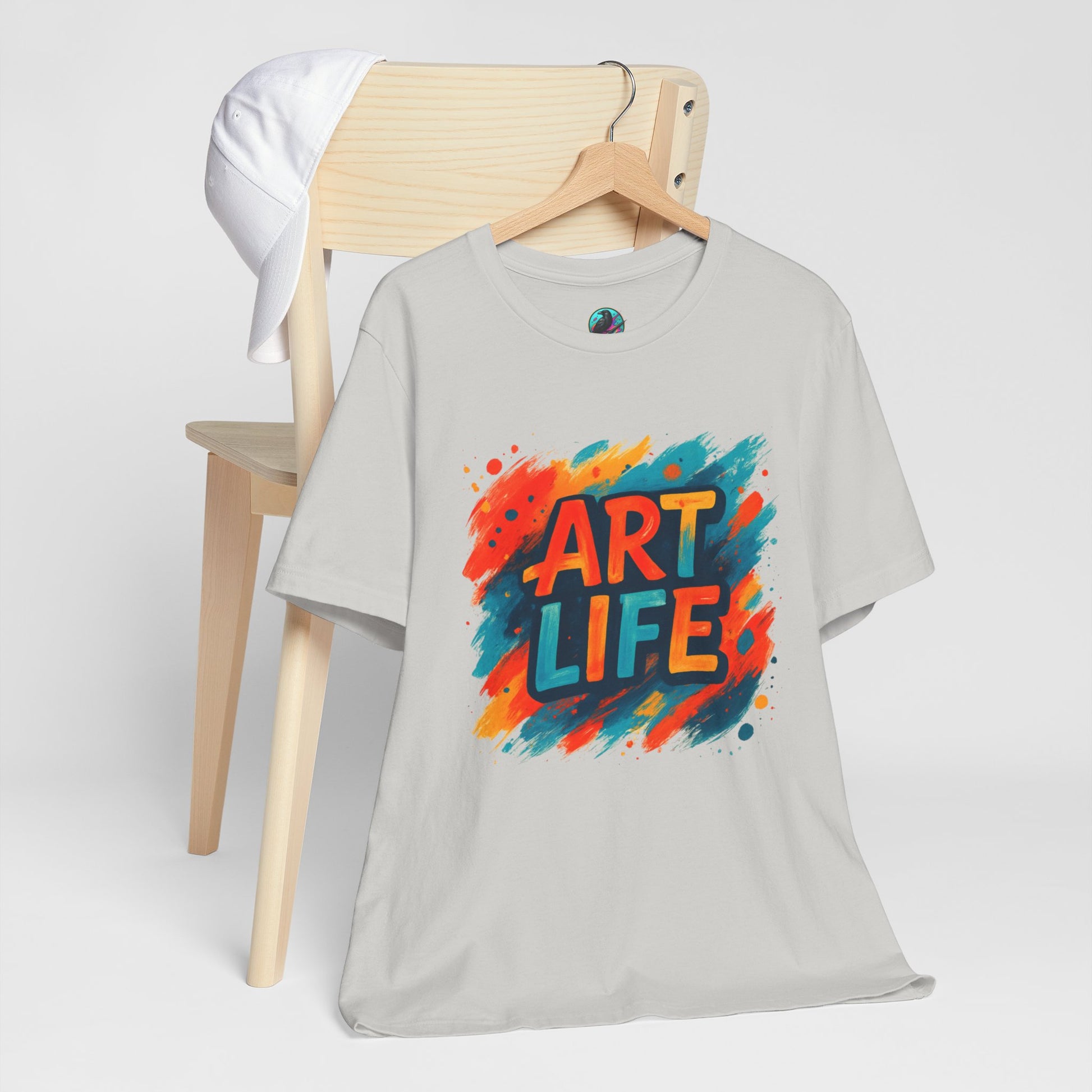 Art Life Graphic Tee - Colorful Painter Brushstroke T‑Shirt Printify