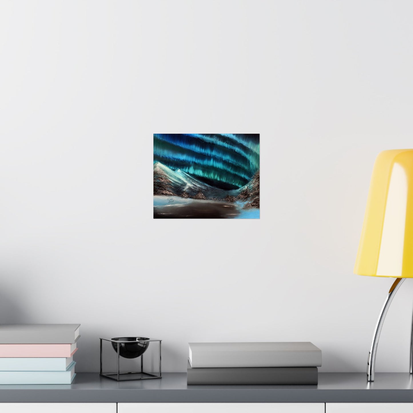 Frozen Sky's Glow - Matte Poster Print