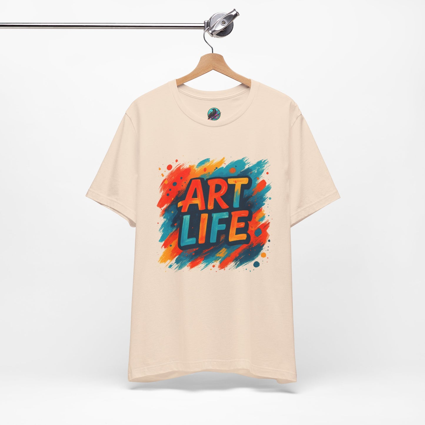 Art Life Graphic Tee - Colorful Painter Brushstroke T‑Shirt Printify