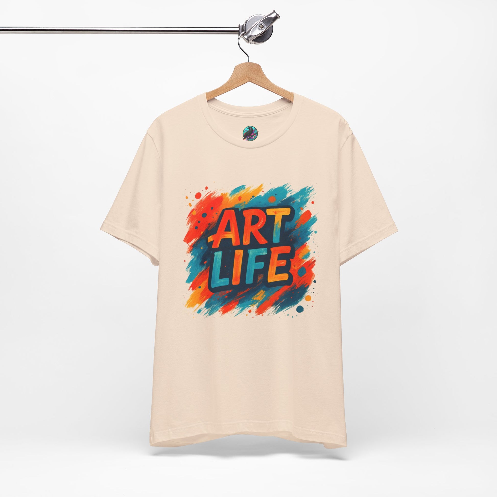 Art Life Graphic Tee - Colorful Painter Brushstroke T‑Shirt Printify