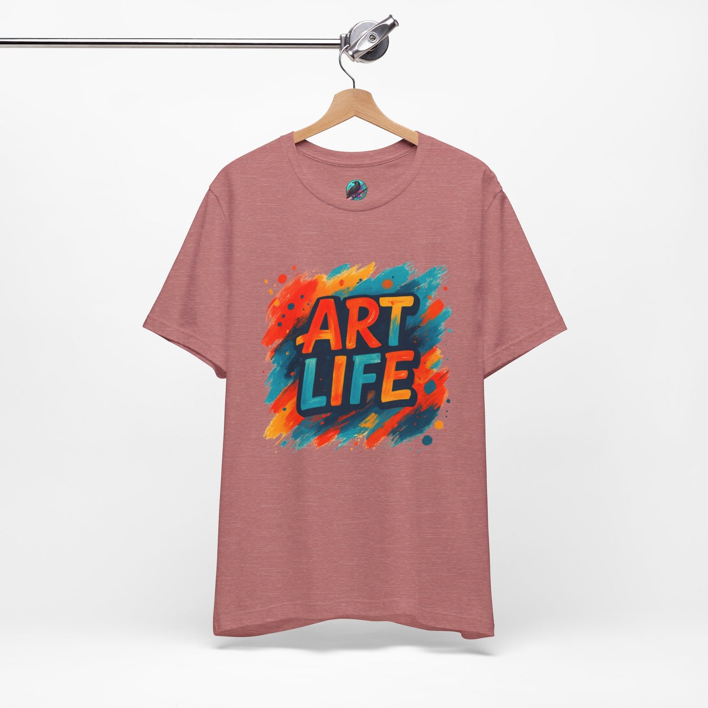 Art Life Graphic Tee - Colorful Painter Brushstroke T‑Shirt Printify