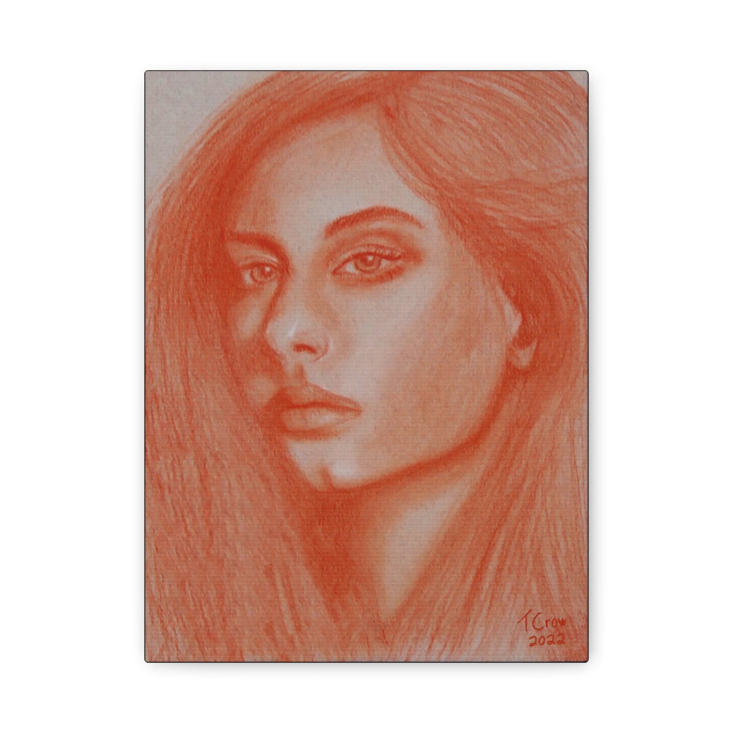 Artistic Portrait Canvas Wall Art - Stretched Matte 1.25"