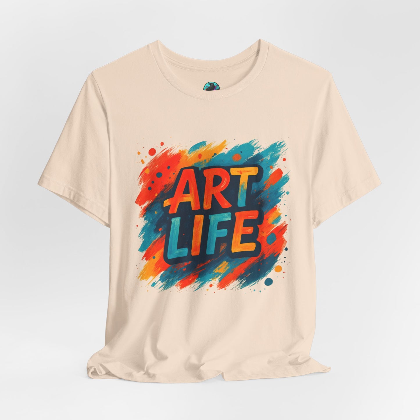 Art Life Graphic Tee - Colorful Painter Brushstroke T‑Shirt Printify