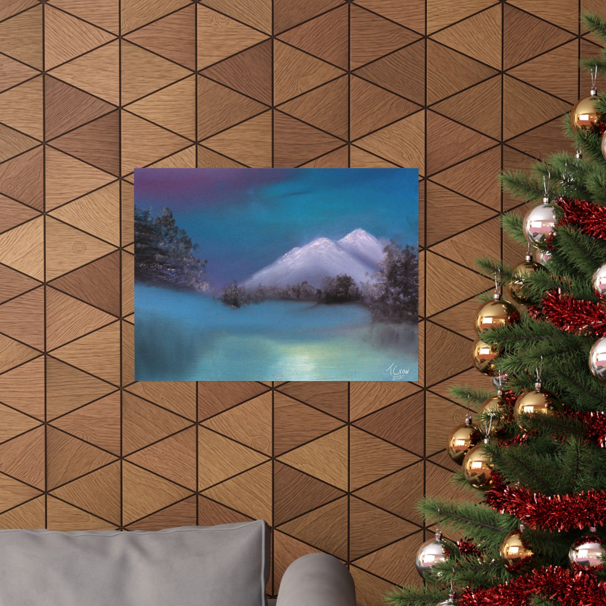 Winter's Light - Matte Poster Print Printify