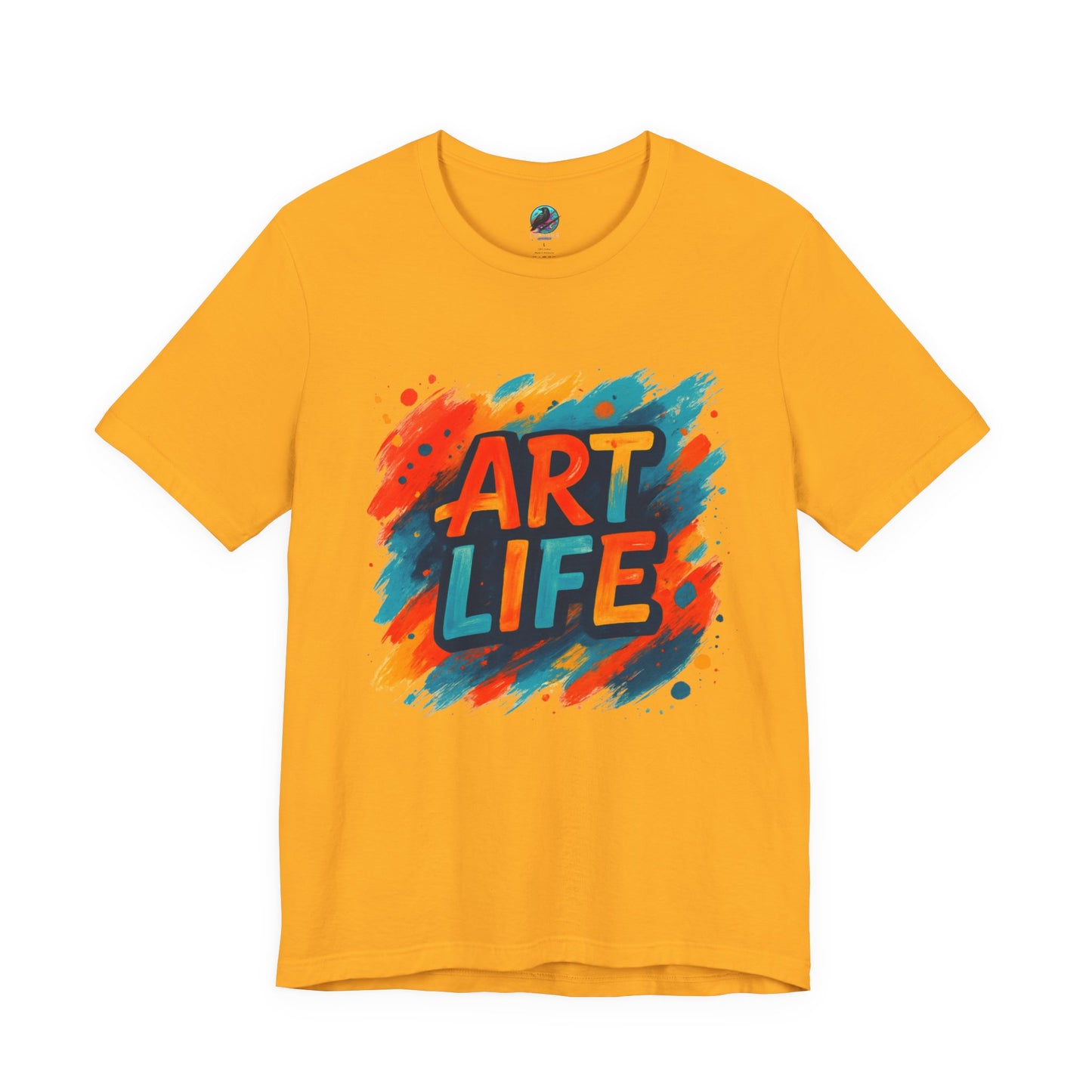 Art Life Graphic Tee - Colorful Painter Brushstroke T‑Shirt Printify