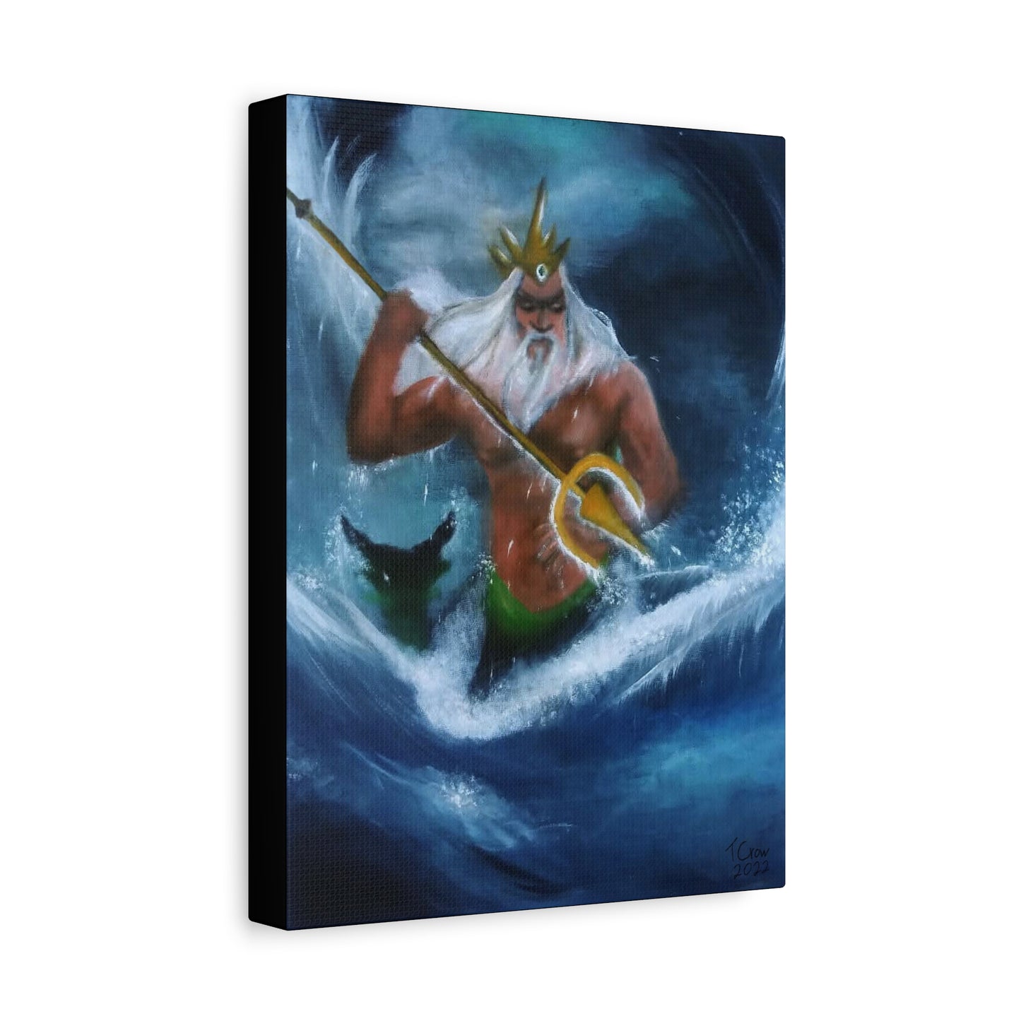 King Triton Matte Canvas Wall Art