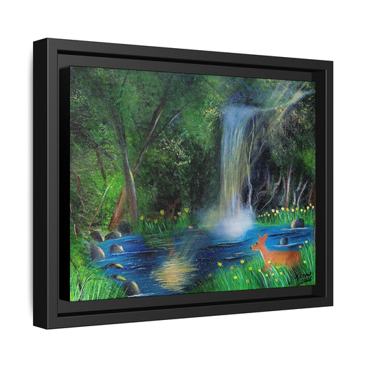 Serene Escape - Framed Canvas Print