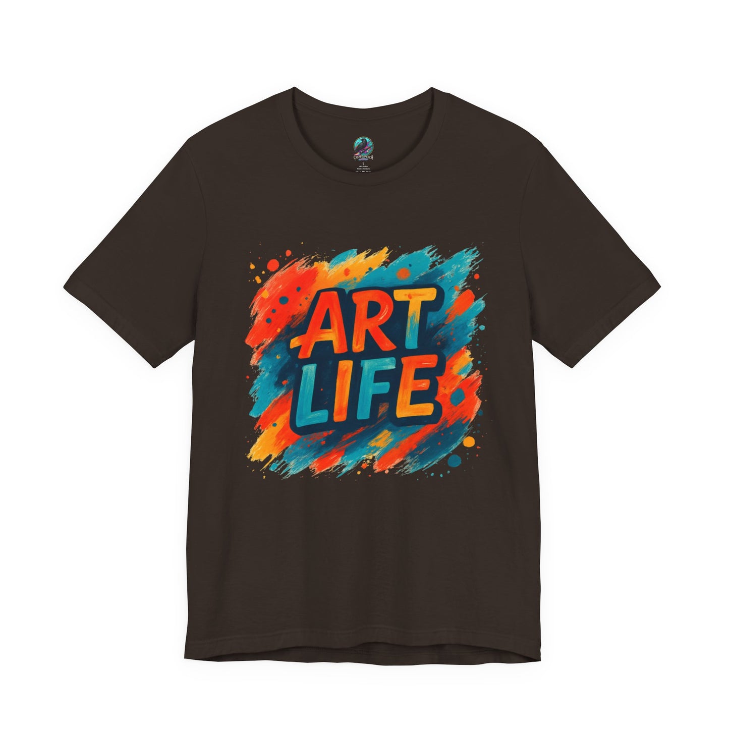 Art Life Graphic Tee - Colorful Painter Brushstroke T‑Shirt Printify