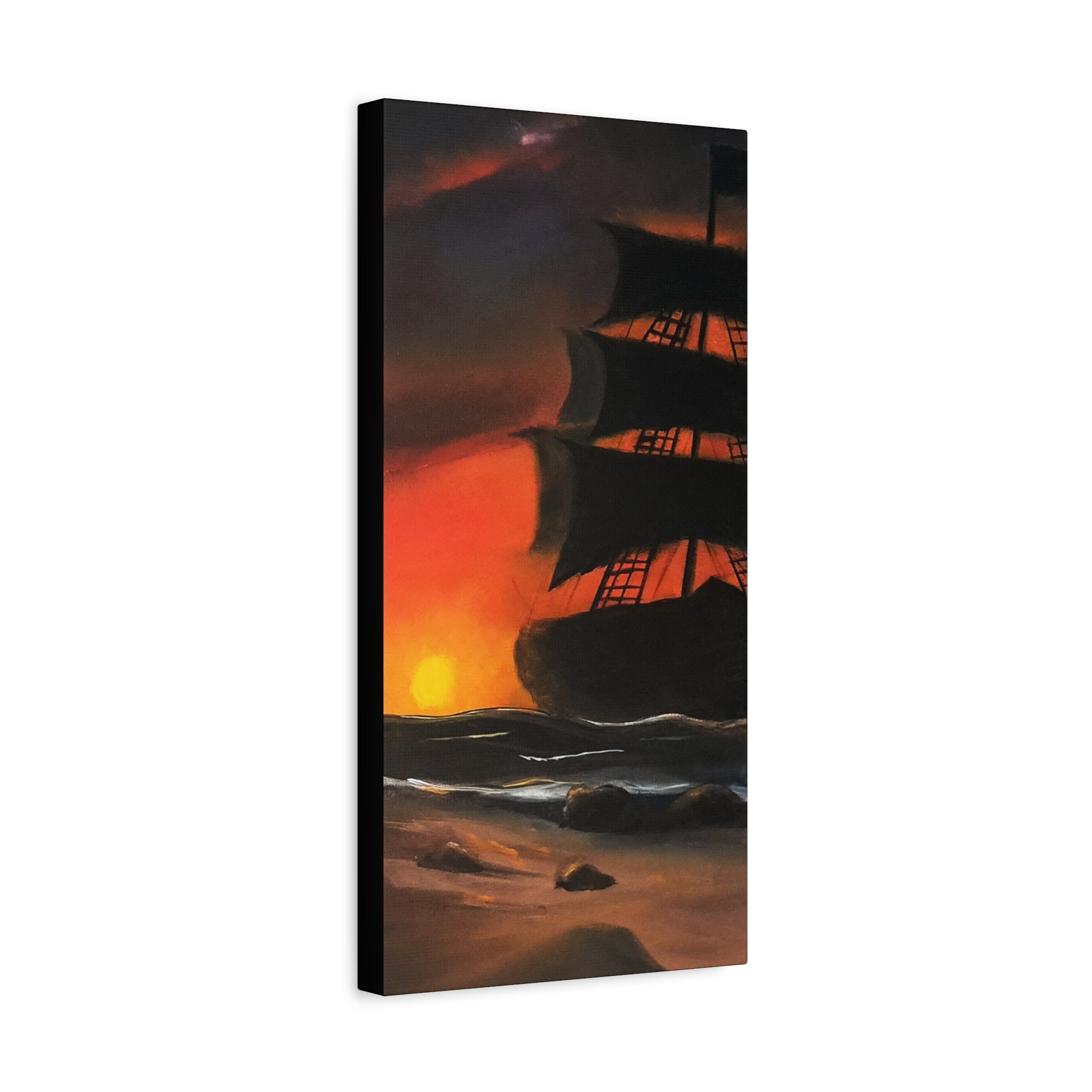 Pirate Ship Panel 2 - Canvas Print Printify
