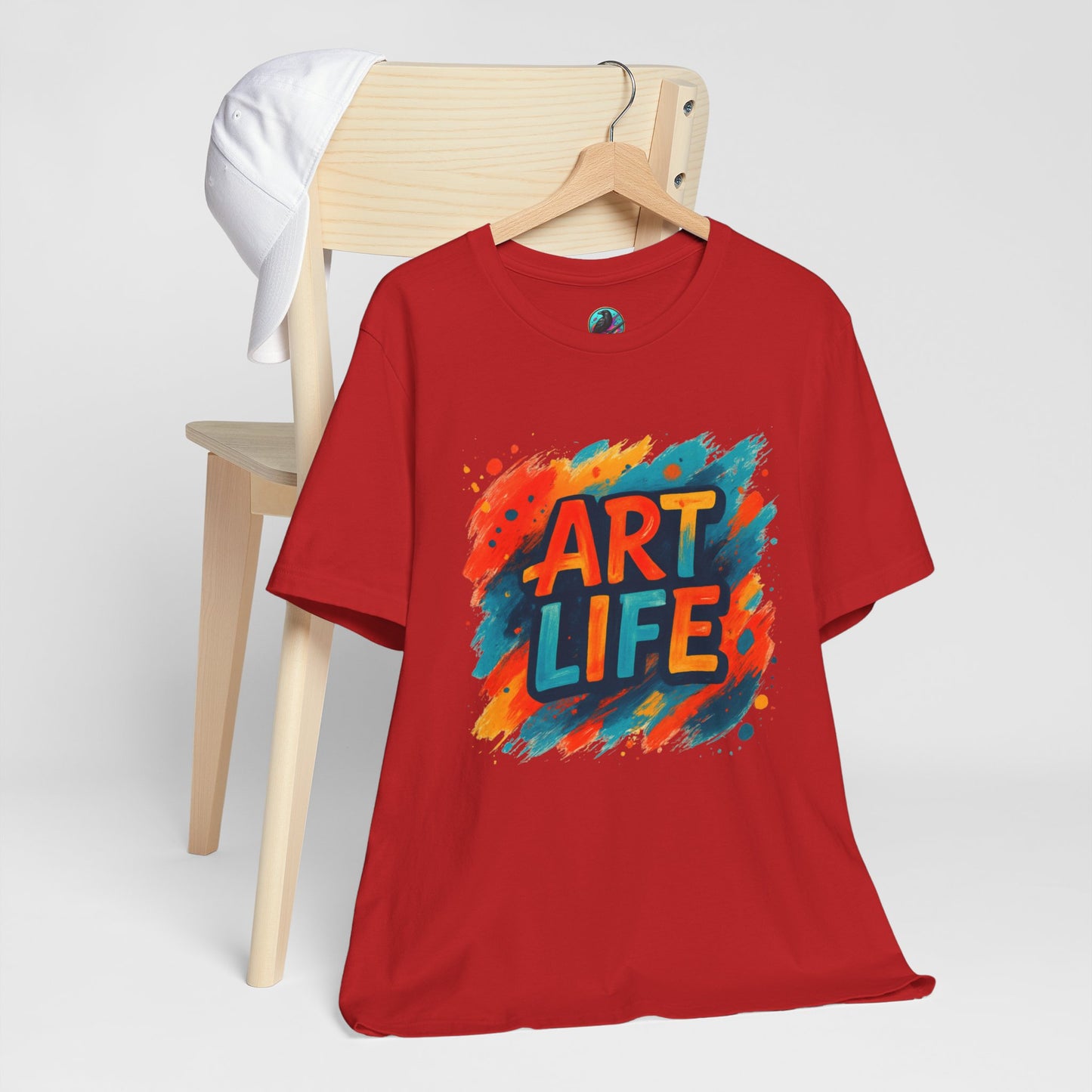 Art Life Graphic Tee - Colorful Painter Brushstroke T‑Shirt Printify